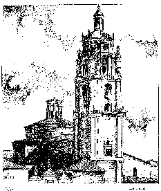 Kirchturm der Iglesia Santa Mara